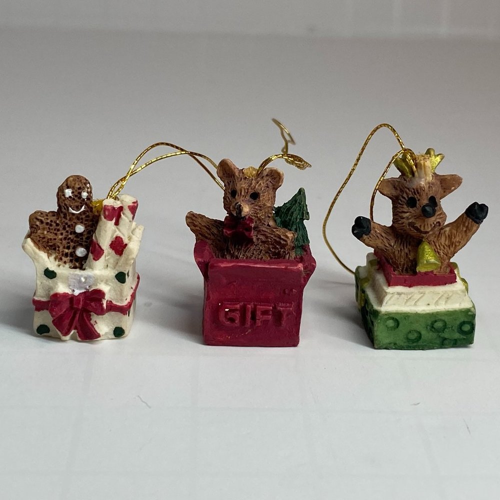 Miniature Christmas ornaments set of 3